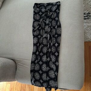 Tie pant skirt